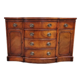 Vintage Drexel Travis Court Demilune Buffet Sideboard Console For Sale