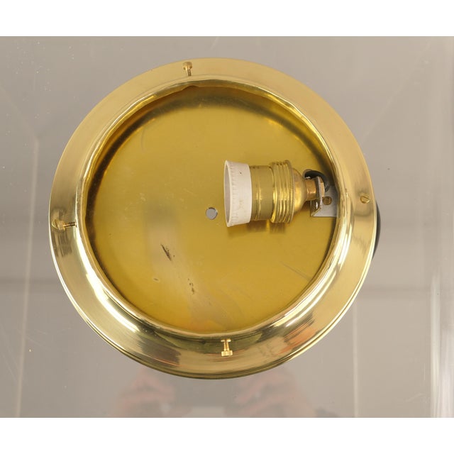 1920s Art Deco Brass Ceiling Light with Faceted Crystal Glass Beads, Austria, 1920s For Sale - Image 5 of 9