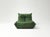 Animal Skin Togo Sofa Set in Green Leather by Michel Ducaroy for Ligne Roset, Set of 5 For Sale - Image 7 of 13