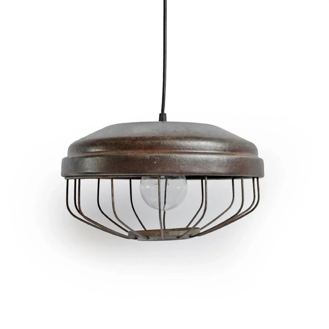 Mid 20th Century Industrial Chicken Feeder Lantern For Sale - Image 4 of 7