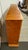 Tan Double-Wide Golden Oak Wood Bookcase For Sale - Image 8 of 12