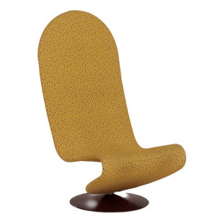 Yellow 123 Chair by Verner Panton for Fritz Hansen, 1970s For Sale