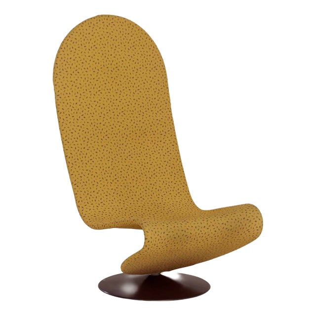 Yellow 123 Chair by Verner Panton for Fritz Hansen, 1970s For Sale