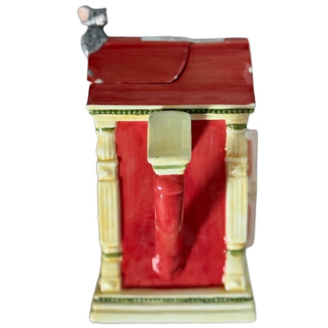 Children's Vintage "Storybook Hickory Dickory Dock" 1996 Dept 56 Decorative Teapot For Sale - Image 3 of 6