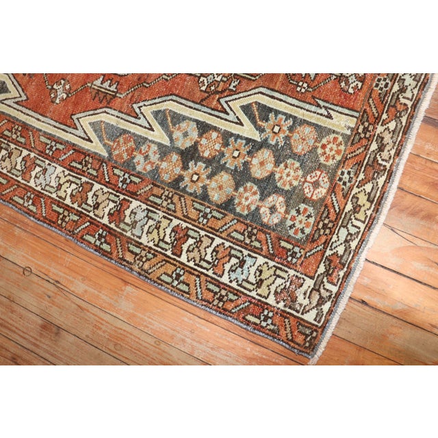 Early 20th Century Rustic Persian Mazlagan Rug - 2'7" x 3'11" For Sale In New York - Image 6 of 6