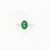 Vintage Inspired 1.9ct Natural Emerald Oval Solitaire Ring Size 5 in 18k Yellow Gold For Sale - Image 4 of 16