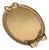 Vintage Italian Gold Leaf Wood Serving Tray For Sale