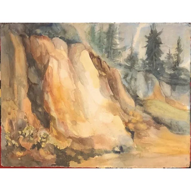 Bay Area Artist Landscape Mountain Side Painting For Sale - Image 4 of 5
