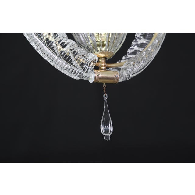 1950s Amazing Murano Glass Art Deco Pendant Chandelier by Ercole Barovier, 1940s For Sale - Image 14 of 16