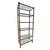 Elevate your interior with this striking Mid-Century Modern faux bamboo étagère, elevated by a breathtaking bespoke hand-...