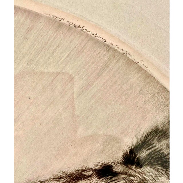 Antique White French Louis Icart (1888-1950) "Thaïs (1927)" With C O A For Sale - Image 8 of 12