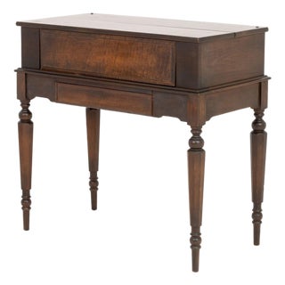 Edwardian Antique Mahogany Spinet Writing Desk, Early 20th Century For Sale