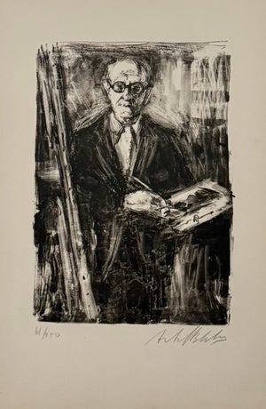 Arbit Blatas, Lithuanian French Artist Arbit Blatas Lithograph Albert Marquet Ecole D'Paris, 1962