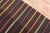 One-of-a-kind, mid-20th-century Hand-knotted Turkish Striped Turkish Kilim. Professionally Washed & personally vetted....