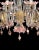 Early 21st Century Venetian Gold and Pink Floral Murano Glass Chandelier For Sale - Image 12 of 13
