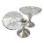 Vintage Sterling Silver and Glass Convertible Compotes / Candleholders – A Pair For Sale