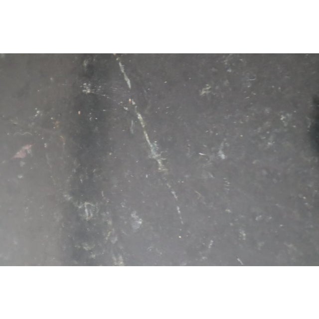 Travertine and Brass Stone Inlay Side Table by J.C. Mahey, 1970s For Sale - Image 18 of 18