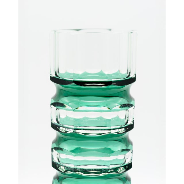 Art Deco Style Block Vases from VEB Ilm-Kristall, East Germany, 1960s, Set of 2 For Sale - Image 9 of 18