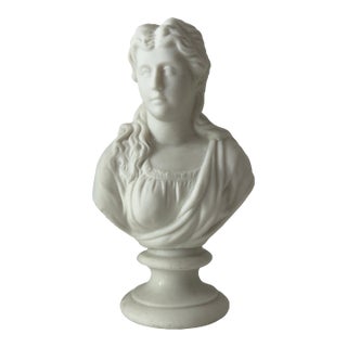 Mid 19th Century Parian Porcelain Bust of Dante's Beatrice For Sale