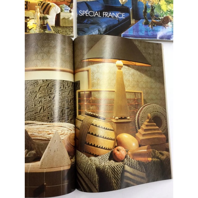 1980s French Interior Decorating Magazines - Set of 5 For Sale - Image 5 of 13