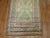 Early 20th Century Zabihi Collection Pink and Green Vintage Karabagh Runner - 3'8" x 10'7" For Sale - Image 5 of 9