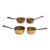 Set of Four Antique Graduated Brass 19th Century Cooking Pans For Sale