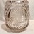 Vintage Heavy Clear Pressed Glass Pinwheel Star Pattern Lidded Biscuit Jar For Sale - Image 4 of 11