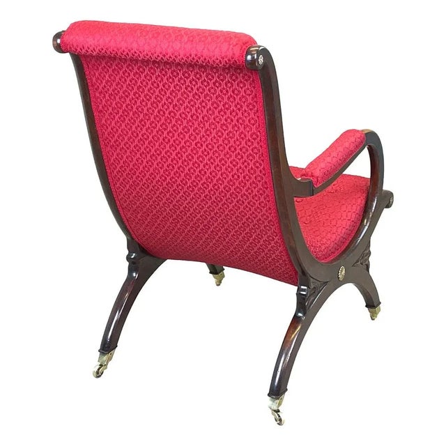 Regency Library Armchair, 1835 For Sale - Image 4 of 11