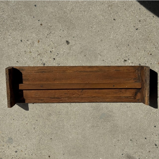 1980s Small Indonesian Teak Bench, 1980s For Sale - Image 5 of 10