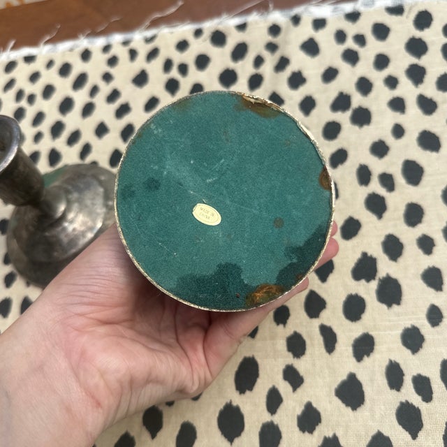 Pair of Small 1970s Silver-Tone Metal Candlestick Holders For Sale - Image 9 of 9