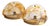 Large Mid-Century Murano Glass and Brass Scavo Wall Lights attributed to Mazzega, Italy, 1970s, Set of 2 For Sale