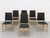 1960s Danish Mid Century Modern Dining Chairs, Set of 6, Beech Wood Frames With Charcoal Upholstery, Scandinavian Modern Dining Chairs, C. 1960s For Sale - Image 5 of 11