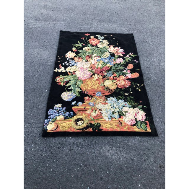 Large Vintage Hanging French Tapestry Wall Art For Sale - Image 11 of 11