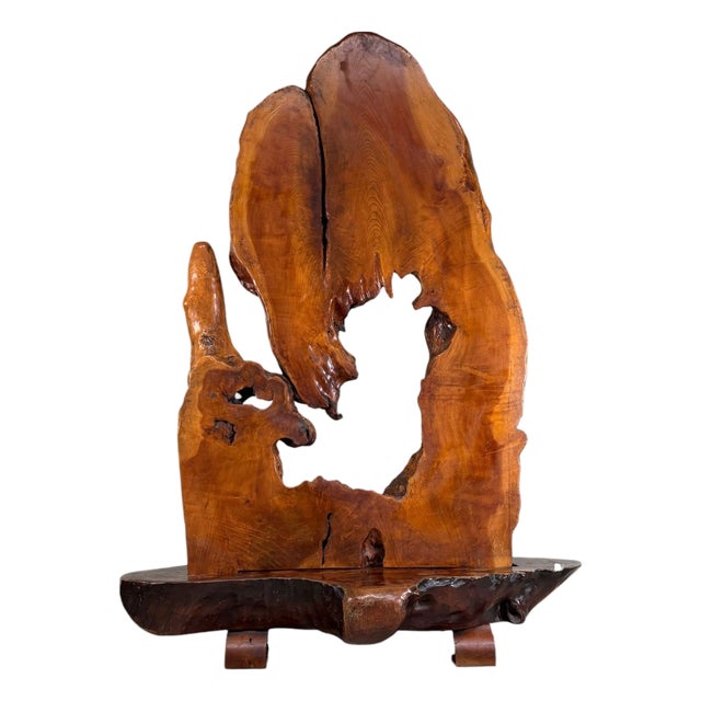 Monumental Japanese Root Wood Sculpture, 1950s For Sale