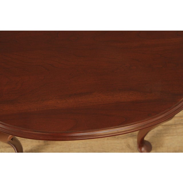Late 20th Century Ethan Allen Court' Oval Top Cherry Side