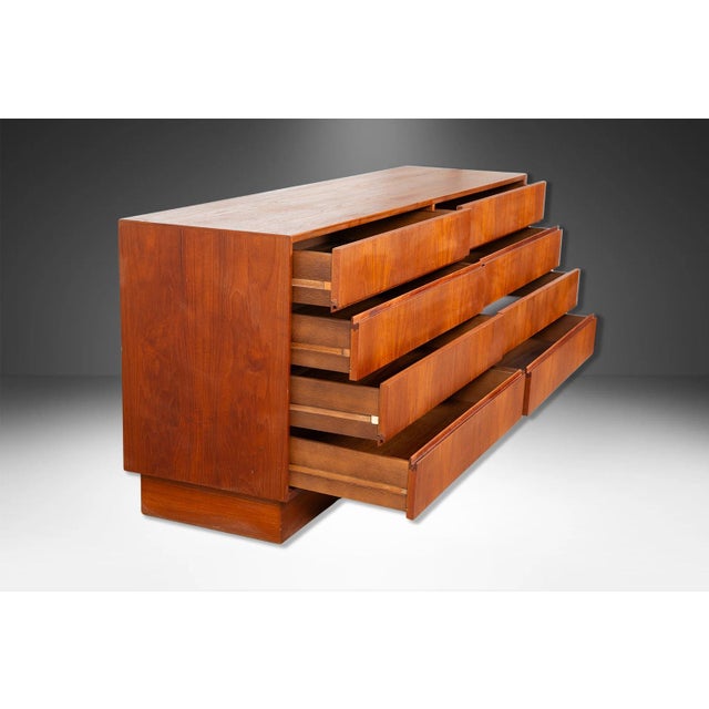 Mid-Century Modern 1960s Danish Mid-Century Modern Long Teak Dresser For Sale - Image 3 of 10