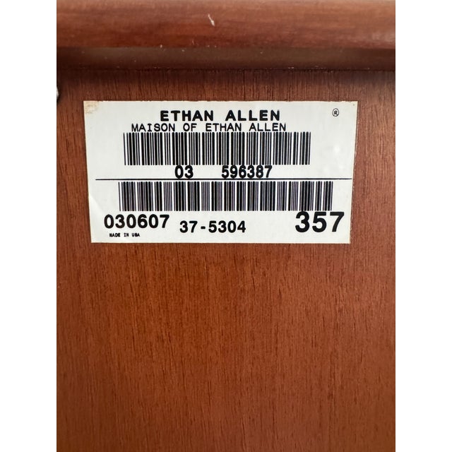 Ethan Allen “Maison” Cherry Semainier / Lingerie Chest – 7 Drawers, Made in Usa For Sale - Image 11 of 16