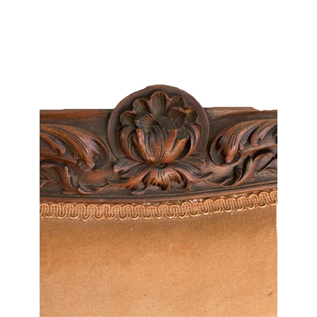 Late 19th Century Late 19th C. French Velvet Settee For Sale - Image 5 of 7