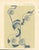 Signed limited-edition modernist print by S. Alandlay, numbered 16/48 in pencil. An abstract biomorphic composition of...