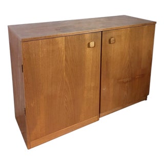 Mid-Century Danish Teak Media Unit with Shelving For Sale