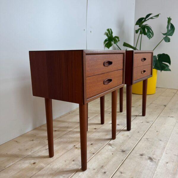 Bedside Tables, Denmark, 1960, Set of 2 For Sale - Image 5 of 6