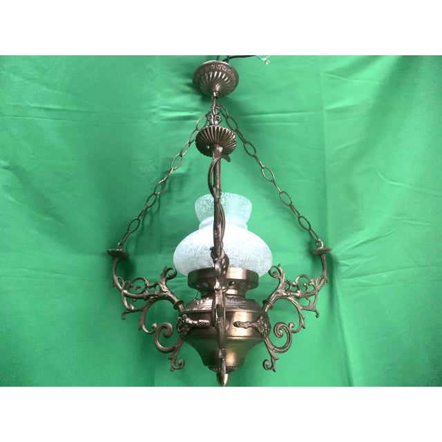 1960s Brass Ceiling Lamp, 1950s For Sale - Image 5 of 18