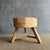 Mid-Century Modern Vintage Elm Wood Chop Block Table #9a0 For Sale - Image 3 of 9