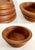 Chestnut Vintage Teak Wood Ribbed Bowl For Sale - Image 8 of 10