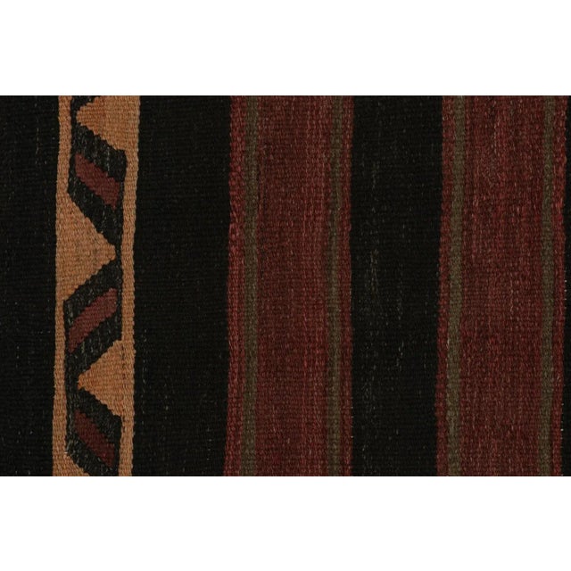 Rug & Kilim 1950s Vintage Afghan Tribal Kilim Rug With Rich Stripes For Sale - Image 4 of 7