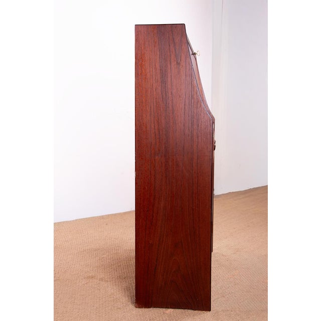 Scandinavian Brown Teak Desk, 1960 For Sale - Image 9 of 15