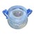 Murano Scavo Glass Amphora Vase With Cobalt Blue Handles For Sale - Image 12 of 17