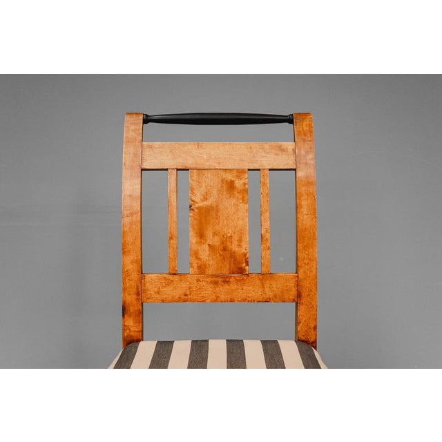 19th Century Biedermeier Chairs in Birch, Set of 6 For Sale - Image 14 of 18