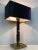 Vintage Gold and Brass Black Table Lamp, 1970s For Sale - Image 12 of 17