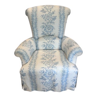 Skirted Ladies Wingback in Colefax and Fowler Lincoln For Sale